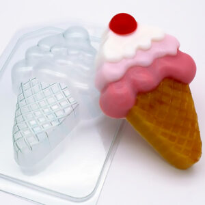 Форма пластиковая “Мороженое/Рожок с ягодкой”