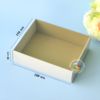 Коробка з прозорою кришкою 180*150*50 мм із білого мікрогофрокартону